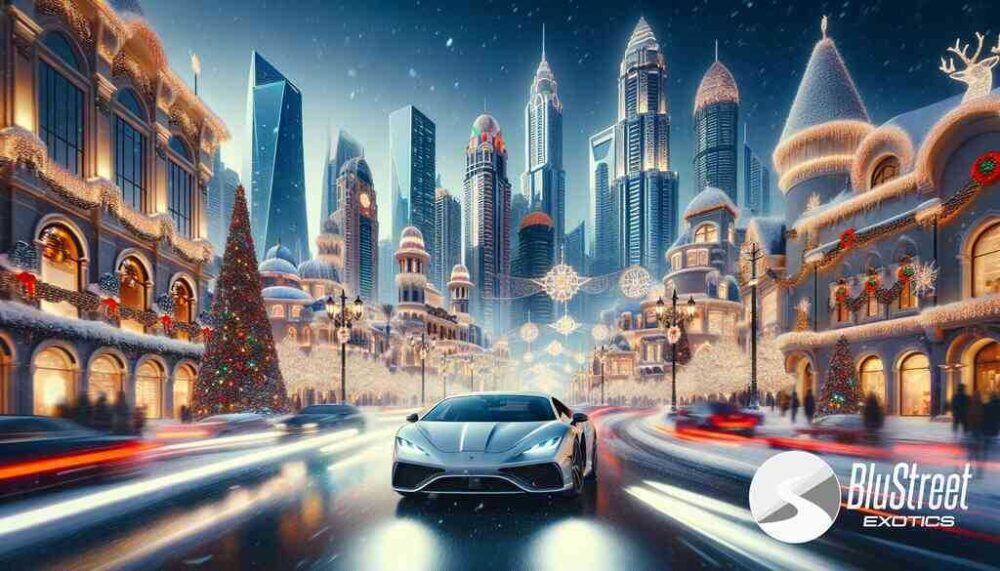 See New York At Christmas In An Exotic Rental Car