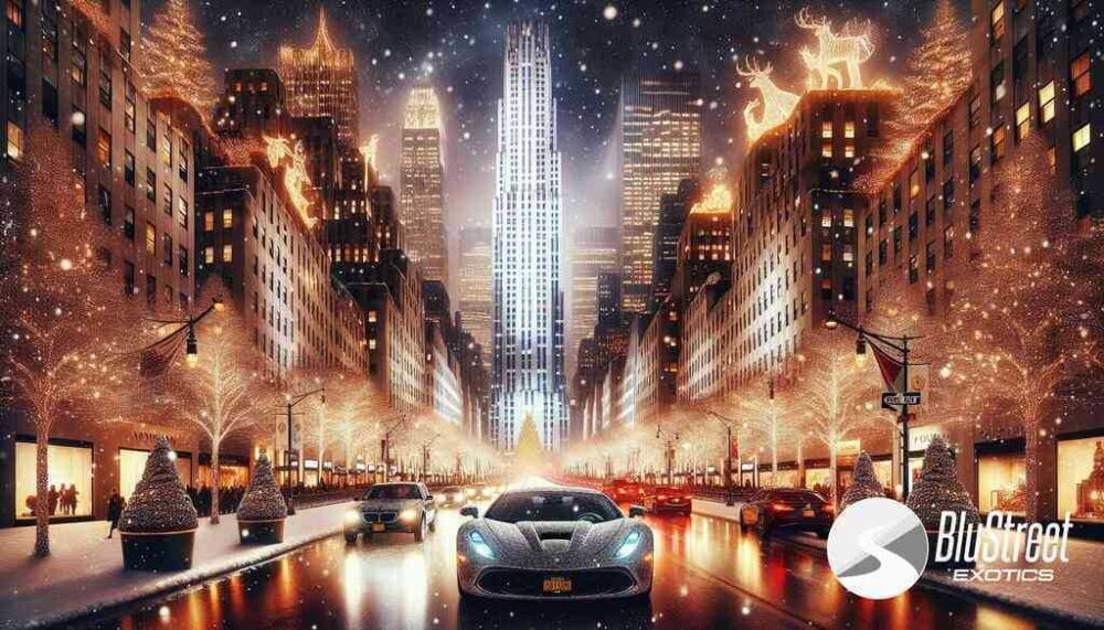 See New York At Christmas In An Exotic Rental Car