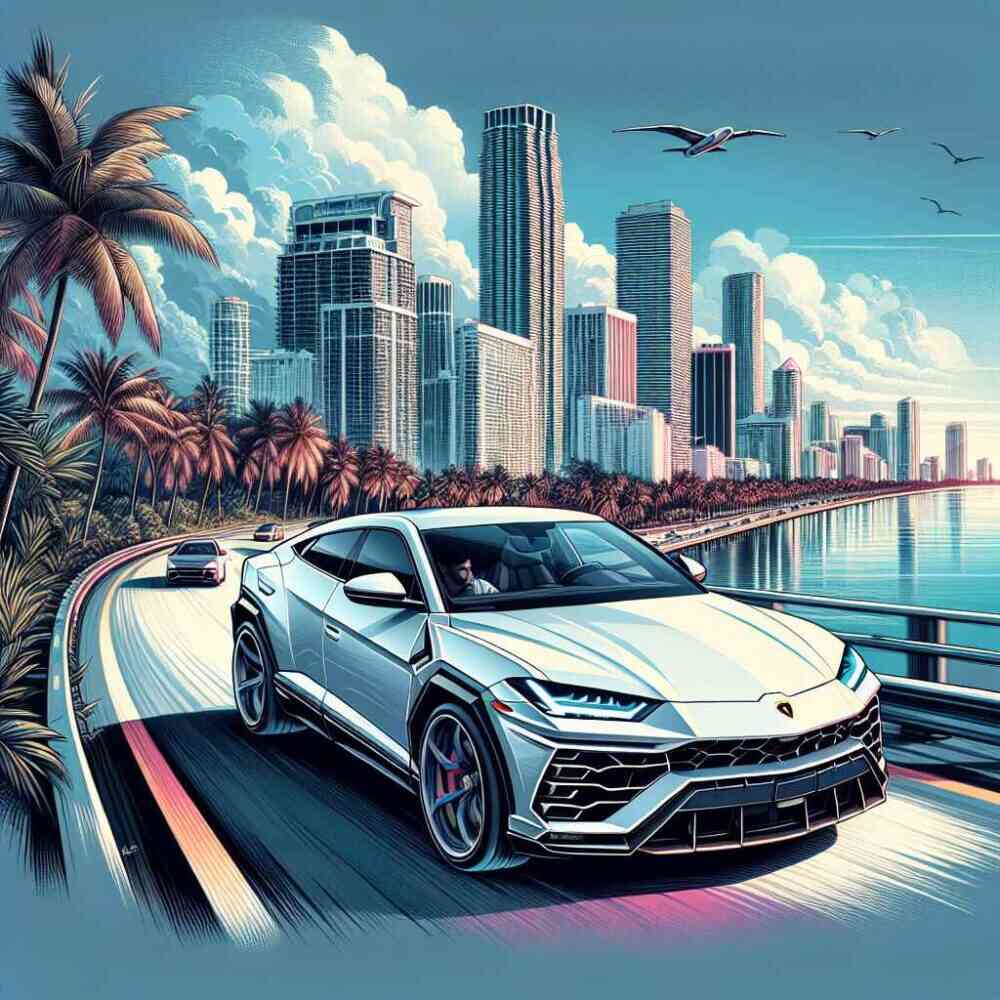 Glide Through Miami in a Lamborghini Urus