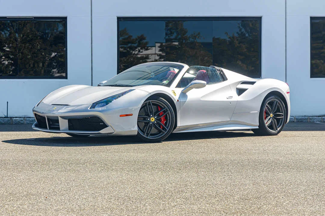 Ferrari 488 Spyder Silver Rental