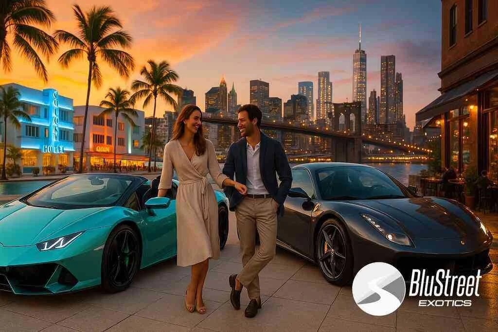 Compare Miami to NYC Supercars via BluStreet Exotic Rentals