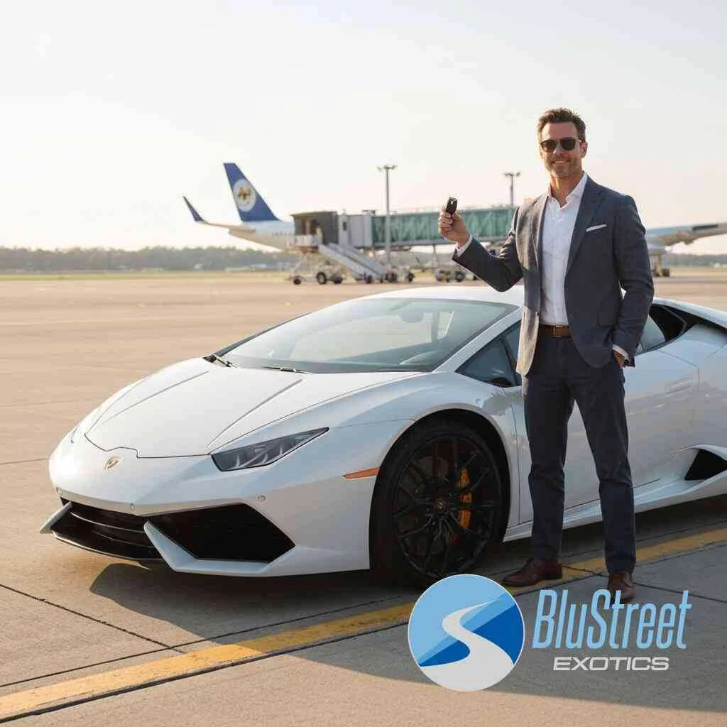 How BluStreet Exotic Car Rentals Handles Airport Deliveries