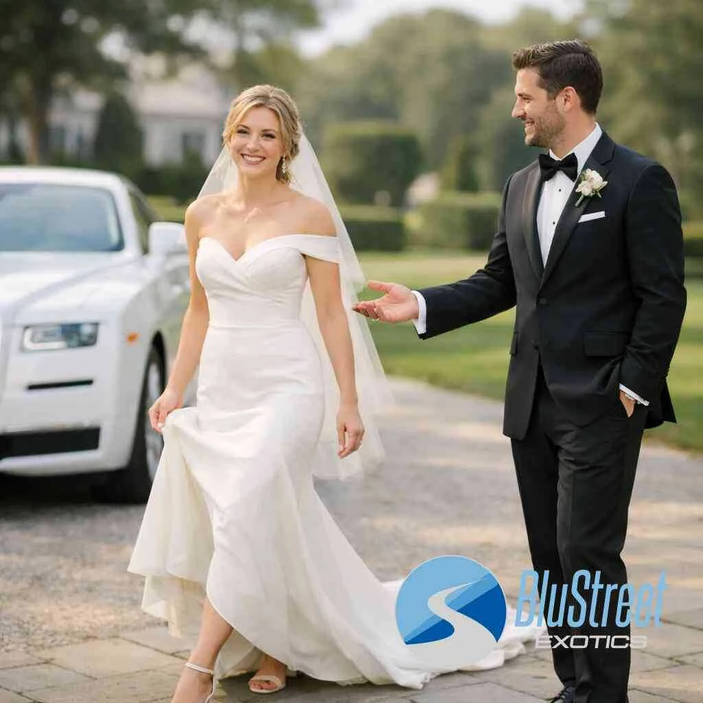 What makes a Ferrari feel special without taking over the wedding — BluStreet Exotic Car Rentals