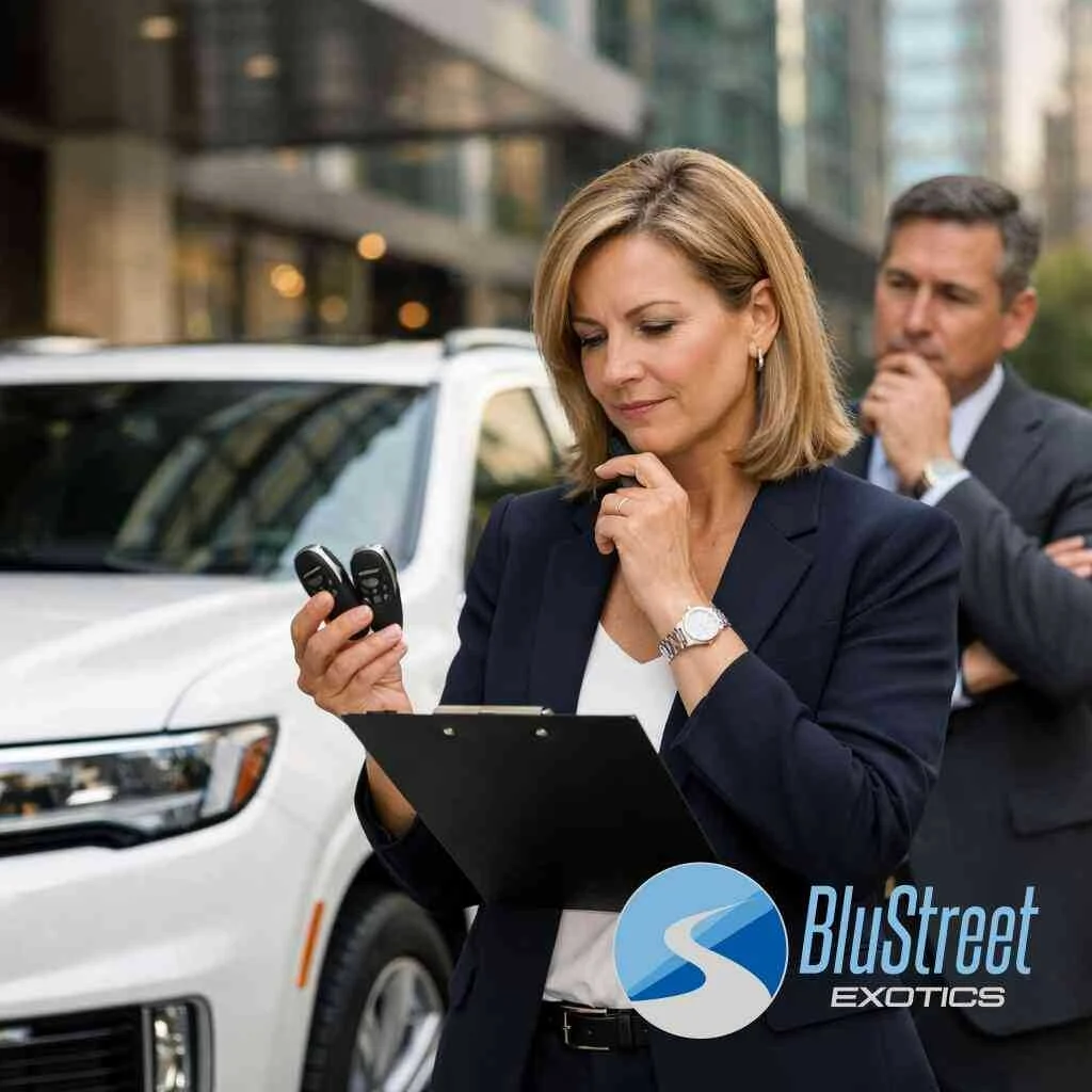 What exotic car rental requirements usually look like for company drivers and executives &mdash; BluStreet Exotic Car Rentals