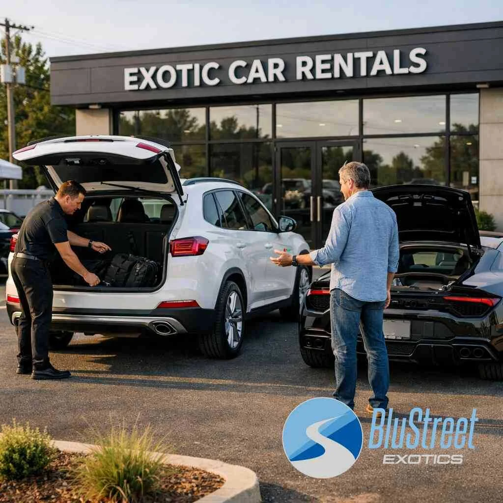Mercedes-AMG rental, BMW M rental, and Audi RS rental for the sleeper-performance crowd &mdash; BluStreet Exotic Car Rentals