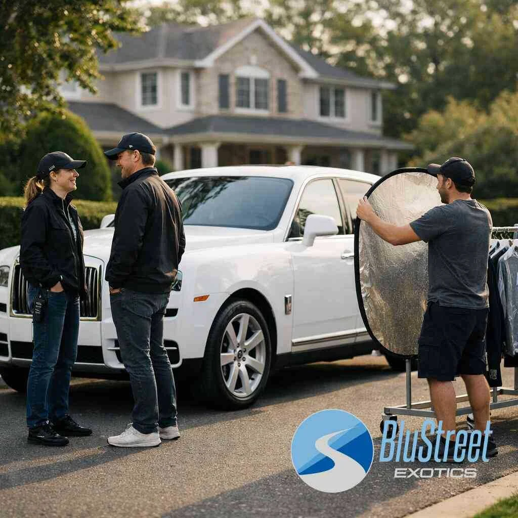 Cadillac Escalade rental and Range Rover rental Long Island for entourage airport and location support — BluStreet Exoti
