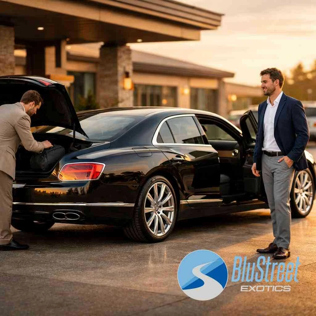 How chauffeur style luxury rental changes the value of a Bentley for events and corporate use — BluStreet Exotic Car Ren
