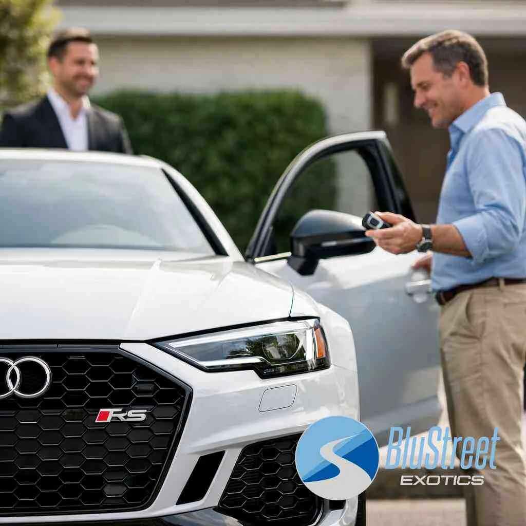 Choosing between the sharp edge of Audi RS and the grand touring character of Aston Martin — BluStreet Exotic Car Rental