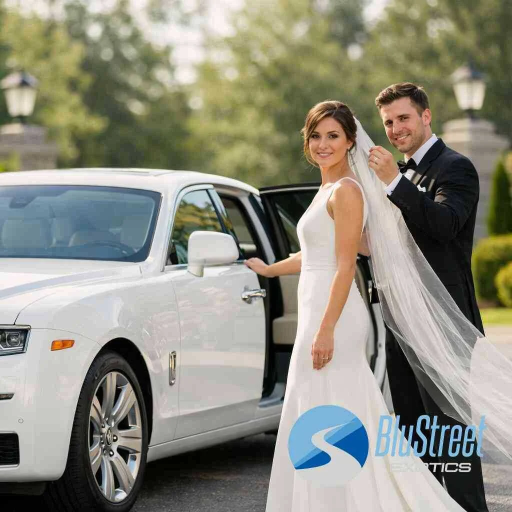 How to shape the car around the kind of wedding you are actually planning — BluStreet Exotic Car Rentals