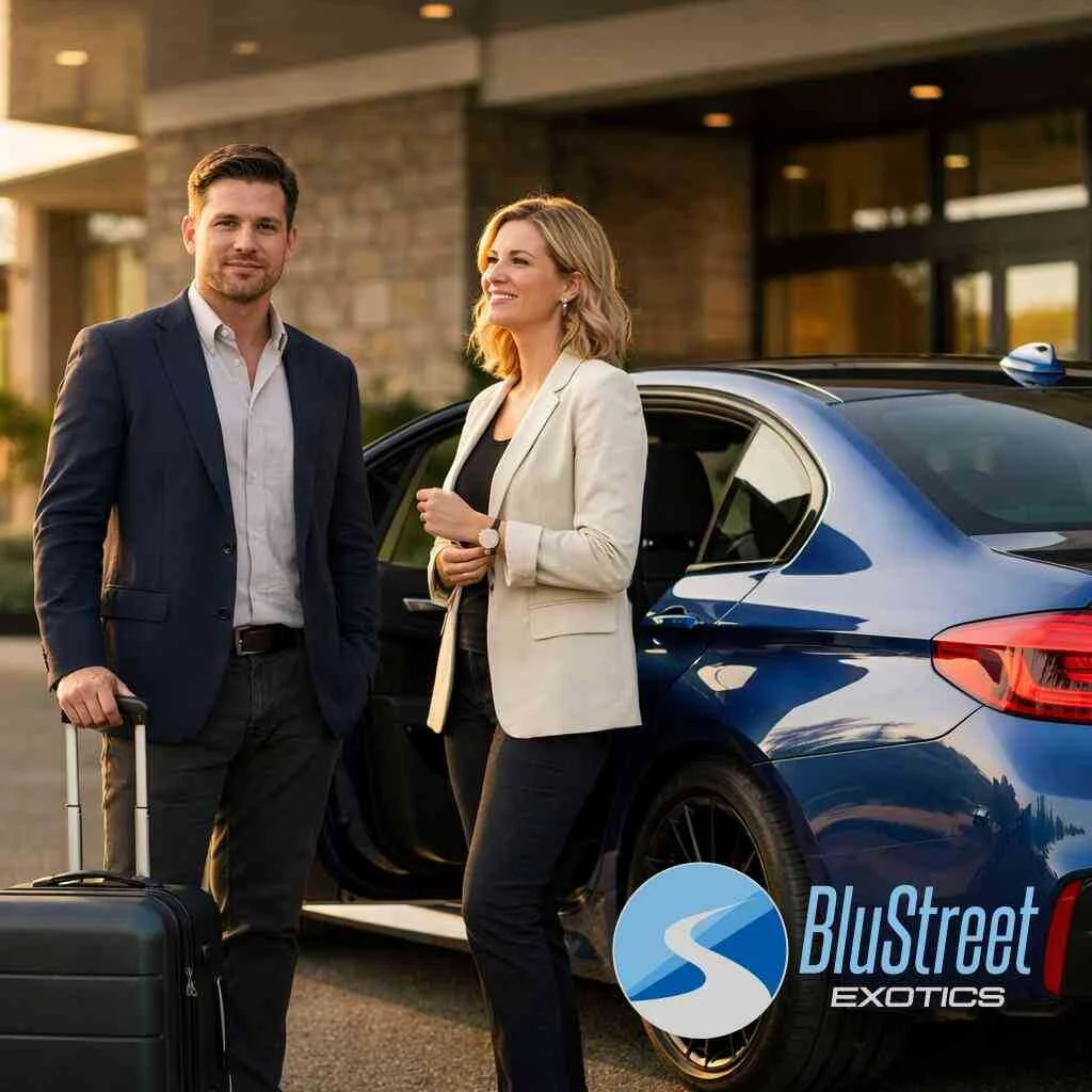 Why the Roma feels different from a louder exotic car hire Deer Park choice when the goal is style first — BluStreet Exo